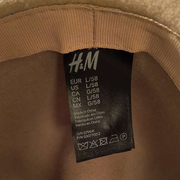 H&M Women's Wide Brim Hat with Dark Brown Band - Picture 2 of 5